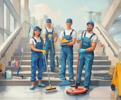 Servicii de Curateie in Scari de Bloc